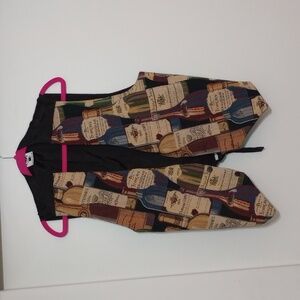 Chris's Stuff Wine themed vest for women